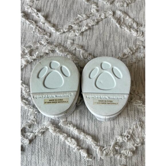 Build A Bear Workshop BABW White Shoes Flower Flats Strap Slippers BearyJane - Picture 2 of 3